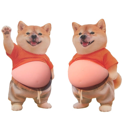 3D Dog & Cat Belly Squishy Stickers - A pair(2 Pcs)