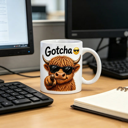Funny Highland Cow Coffee Mug (11oz)
