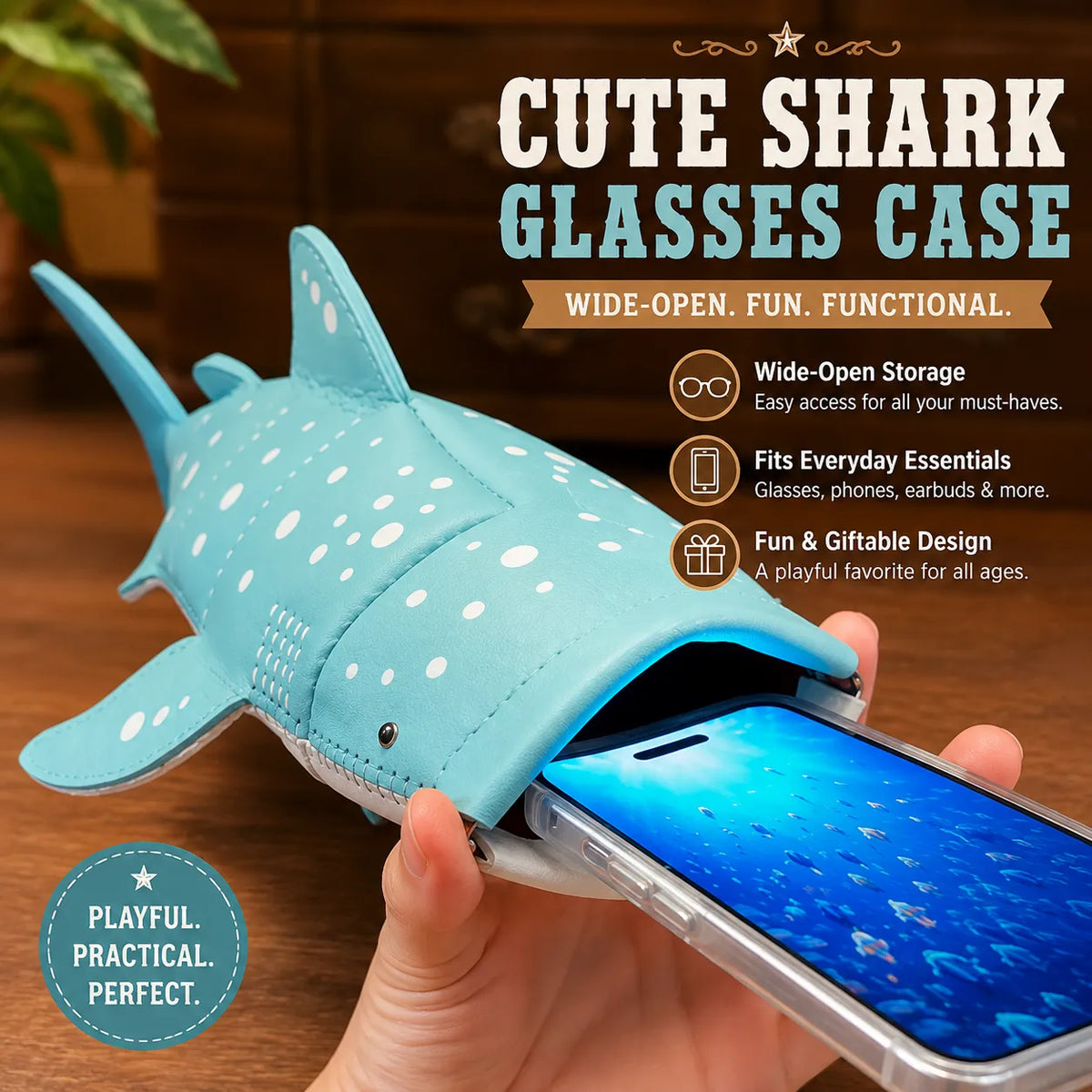 🦈🌊Cute  Shark-Shaped Bag