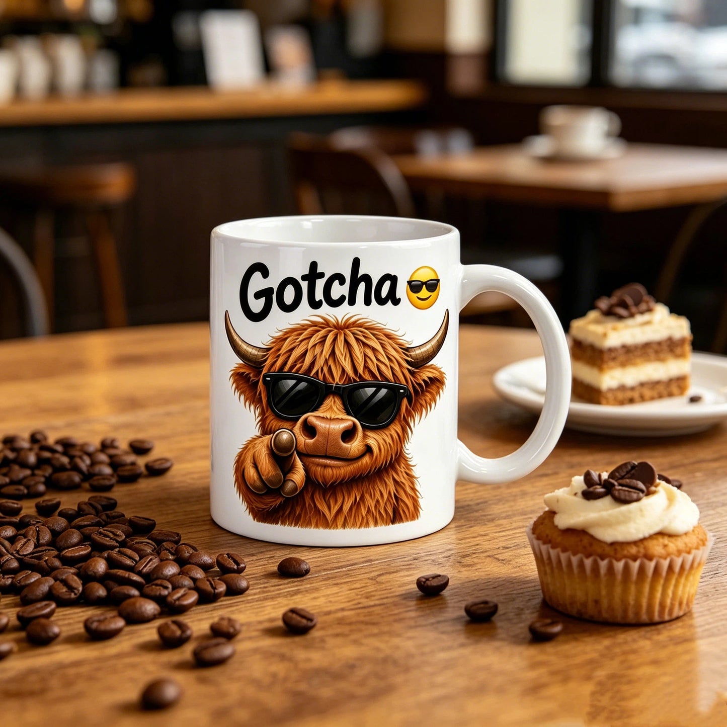 Funny Highland Cow Coffee Mug (11oz)