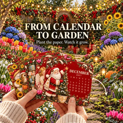 🪴✨ 2027 Eco-Friendly Plantable "Eternal" Seed Calendar — Christmas Edition