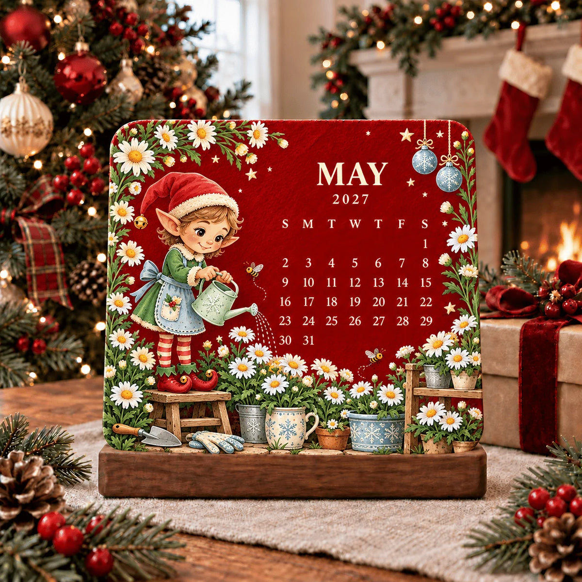 🪴✨ 2027 Eco-Friendly Plantable "Eternal" Seed Calendar — Christmas Edition