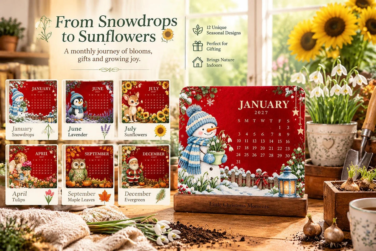 🪴✨ 2027 Eco-Friendly Plantable "Eternal" Seed Calendar — Christmas Edition
