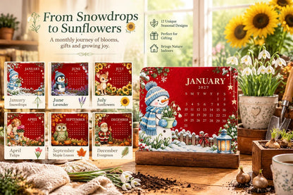🪴✨ 2027 Eco-Friendly Plantable "Eternal" Seed Calendar — Christmas Edition