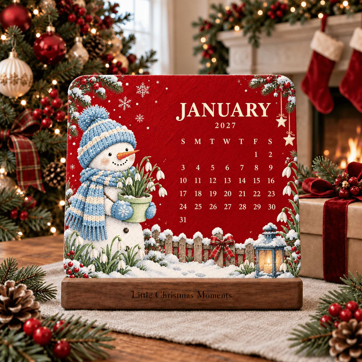🪴✨ 2027 Eco-Friendly Plantable "Eternal" Seed Calendar — Christmas Edition