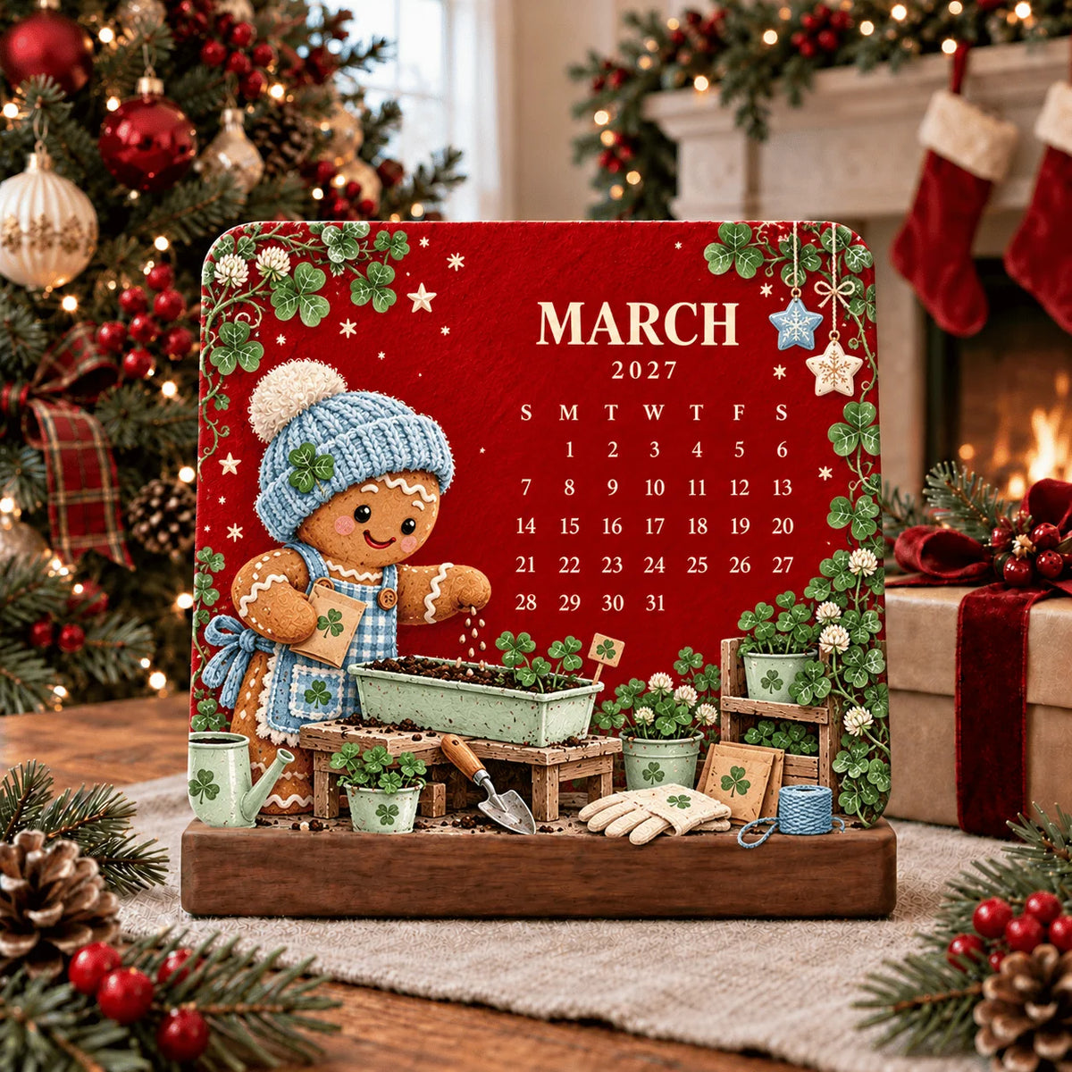 🪴✨ 2027 Eco-Friendly Plantable "Eternal" Seed Calendar — Christmas Edition