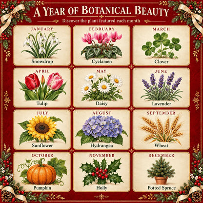 🪴✨ 2027 Eco-Friendly Plantable "Eternal" Seed Calendar — Christmas Edition