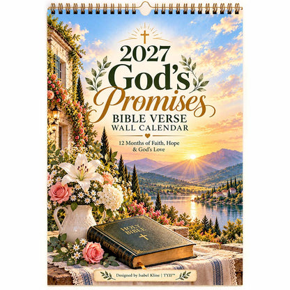 2027 God's Promises Bible Verse Wall Calendar – 12 Months of Faith, Hope & Love, Christian Inspirational Gift | TYII™