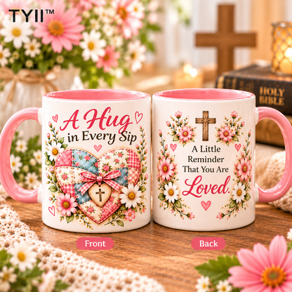 💕 A Hug in Every Sip 11oz Coffee Mug – Heartwarming Christian Gift for Mom, Grandma & Loved Ones