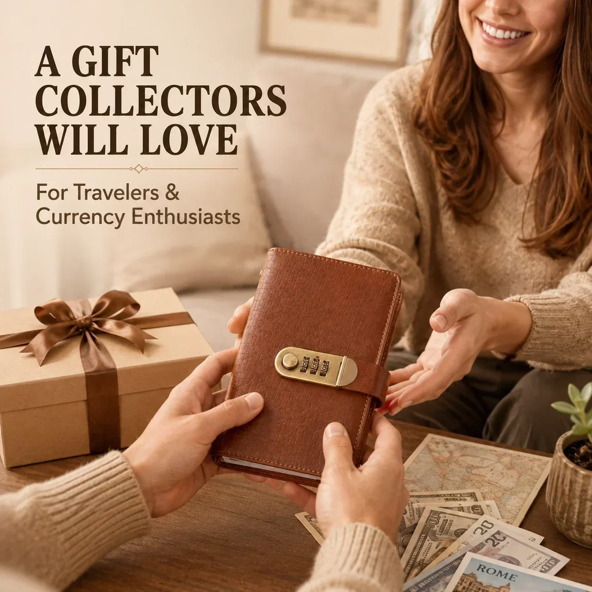 A6 savings notebook,3-DigitResettable Password Lock