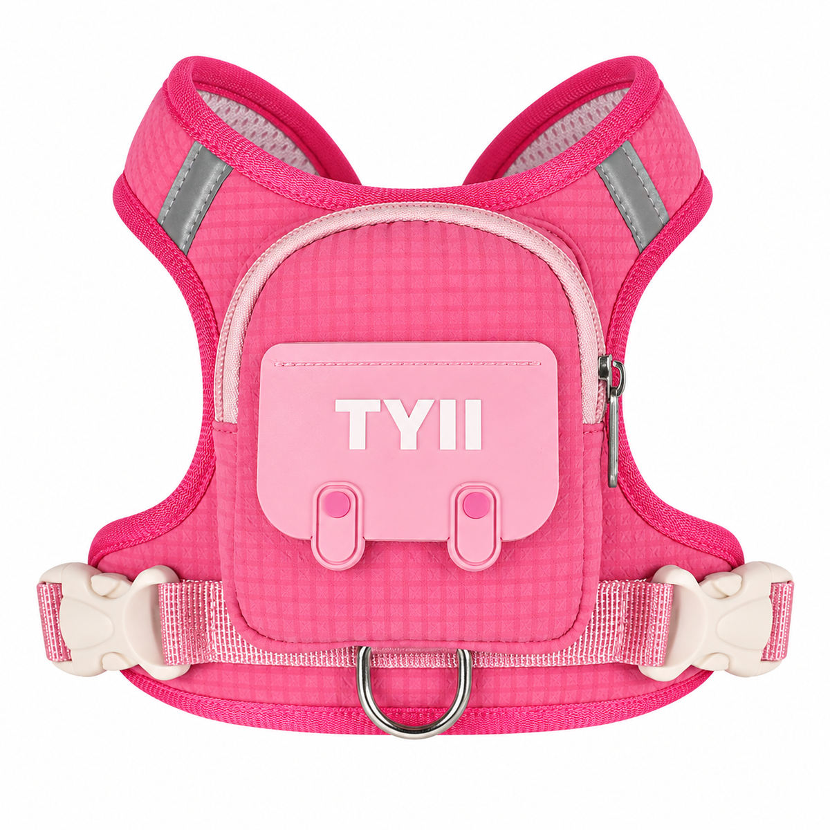 TYIIPRO™ Dog Backpack Harness with Leash – Lightweight No-Pull Pet Vest with Storage Pocket, Reflective & Breathable Design