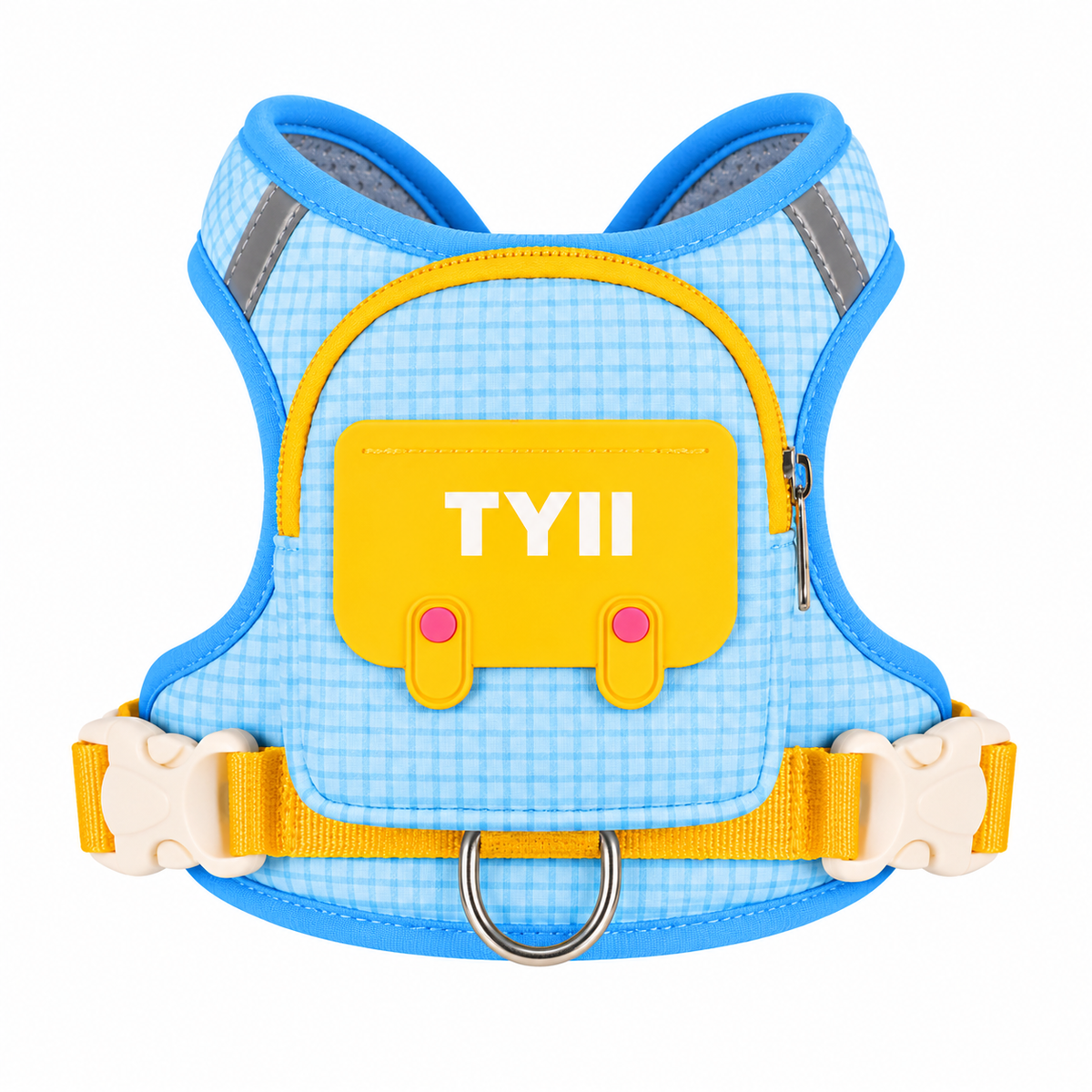 TYIIPRO™ Dog Backpack Harness with Leash – Lightweight No-Pull Pet Vest with Storage Pocket, Reflective & Breathable Design