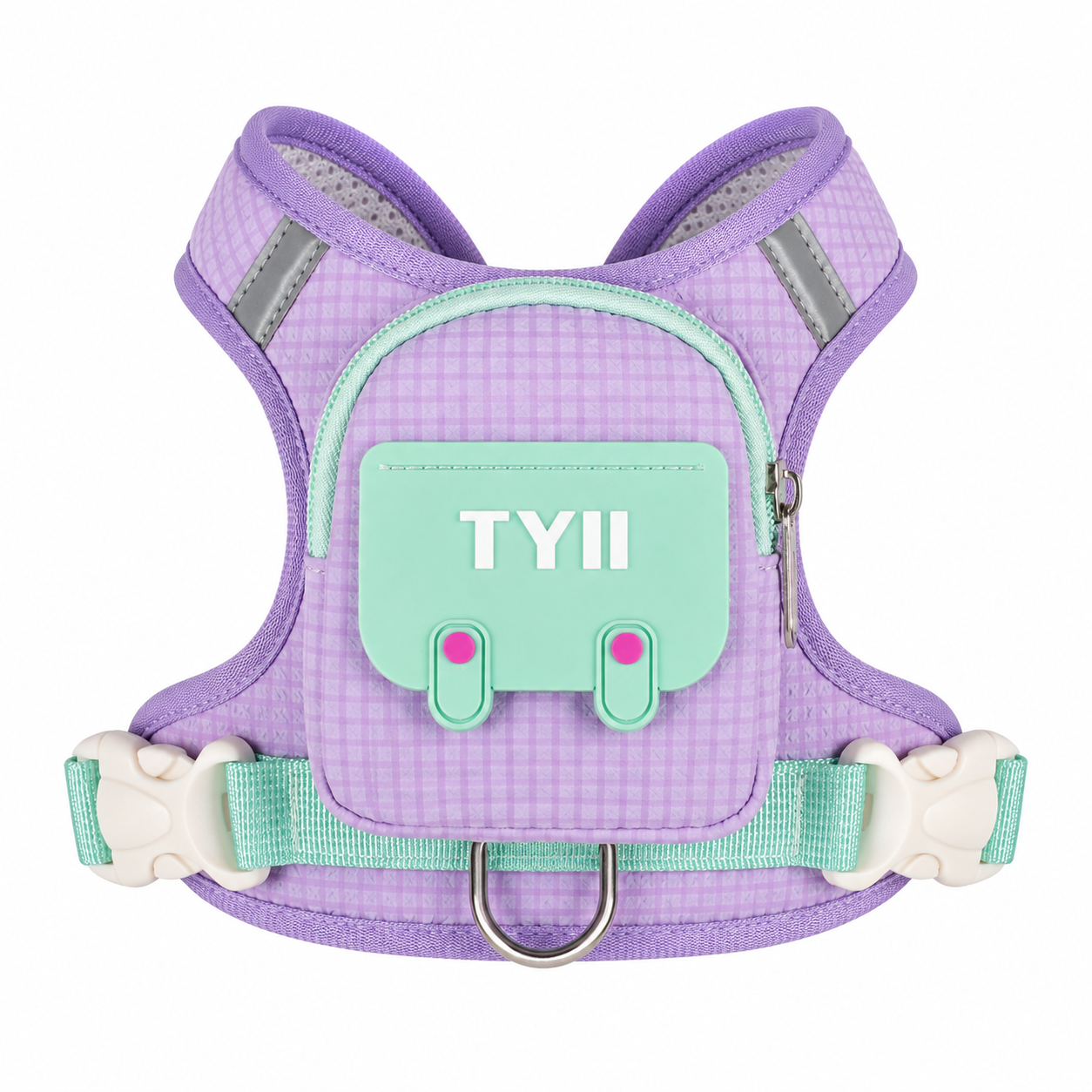 TYIIPRO™ Dog Backpack Harness with Leash – Lightweight No-Pull Pet Vest with Storage Pocket, Reflective & Breathable Design