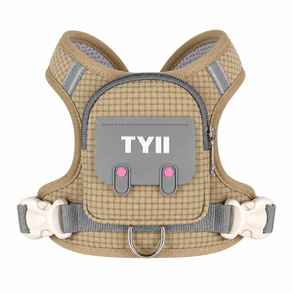 TYIIPRO™ Dog Backpack Harness with Leash – Lightweight No-Pull Pet Vest with Storage Pocket, Reflective & Breathable Design
