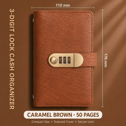 A6 savings notebook,3-DigitResettable Password Lock