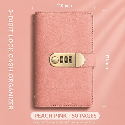 A6 savings notebook,3-DigitResettable Password Lock