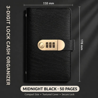 A6 savings notebook,3-DigitResettable Password Lock