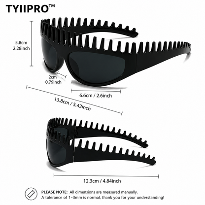 2026 2-in-1 Sunglasses Headband – Hair-Holding Comb Shades