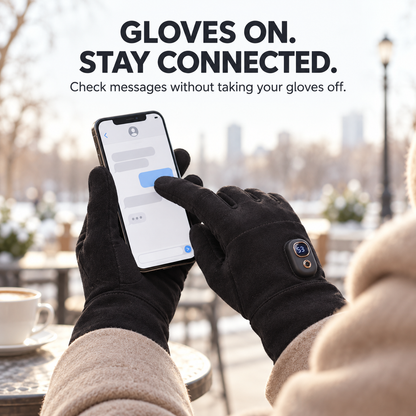 ❄️Heated Touchscreen Gloves with Digital Display – Bring Warmth to Your Winter Routine