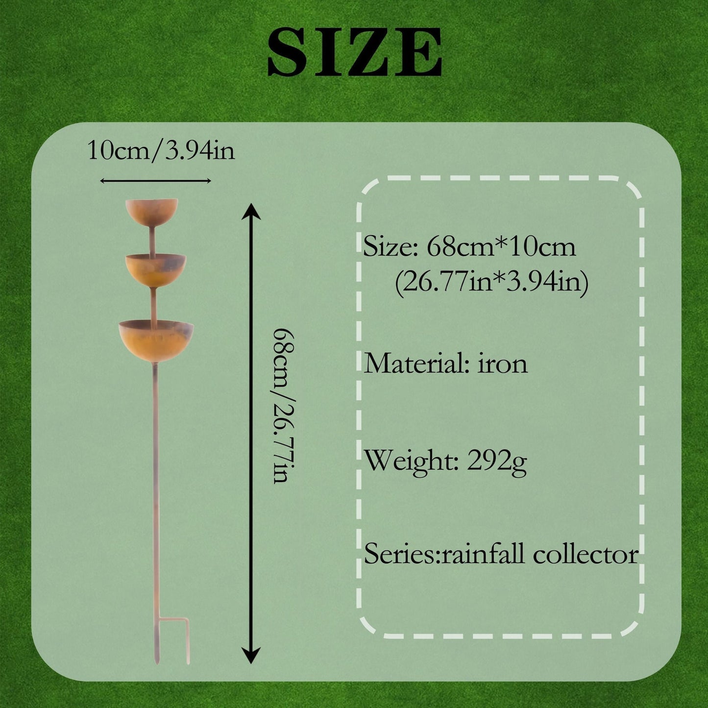 Handmade Metal Flower Garden Stake
