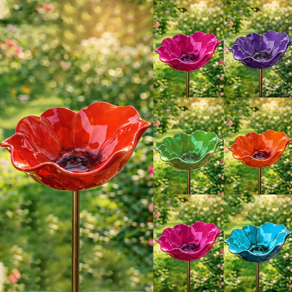 Handmade Metal Flower Garden Stake