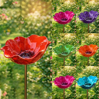 Handmade Metal Flower Garden Stake