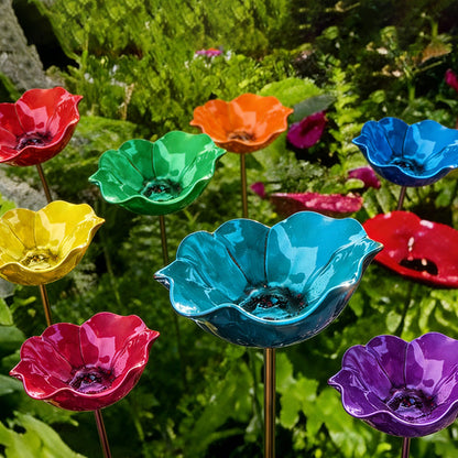 Handmade Metal Flower Garden Stake