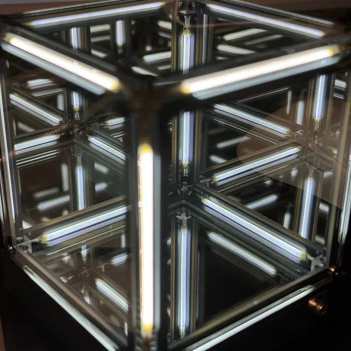 Infinite Abyss Cube – 4D RGB Mirror Lamp, Wireless & Touch Control
