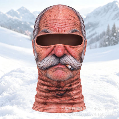Funny Realistic Face Ski Mask – Hilarious Winter Party & Outdoor Gear