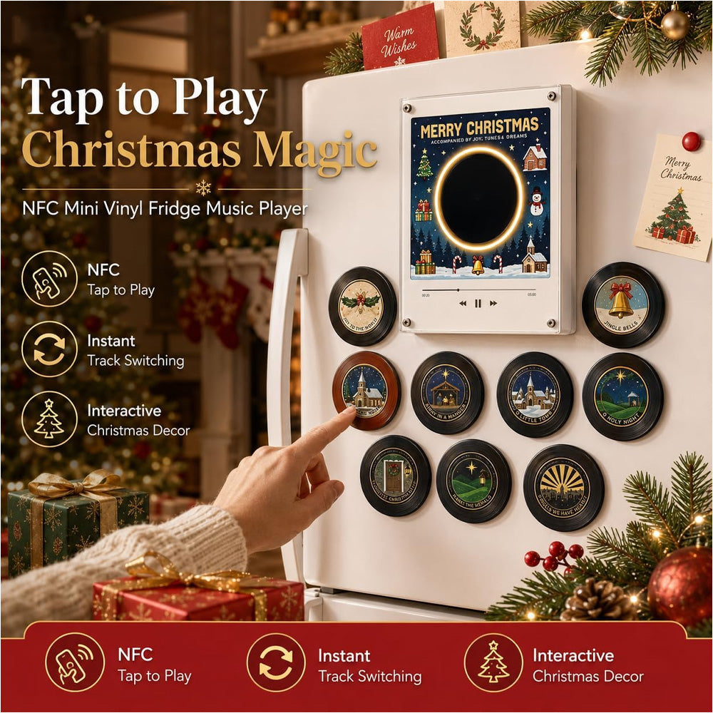🎄TYII™ Christmas Vinyl Magnetic Music Player