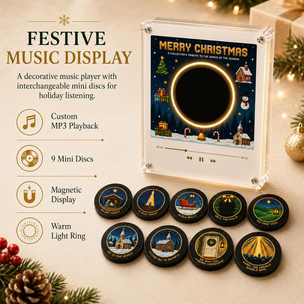 🎄TYII™ Christmas Vinyl Magnetic Music Player