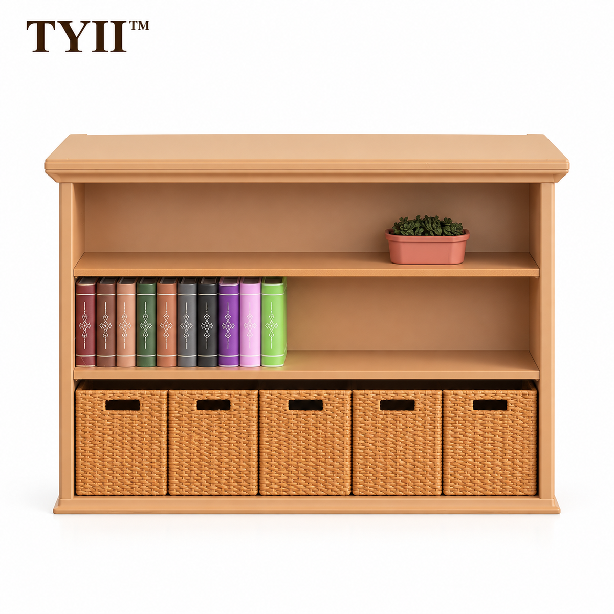 Mini Bookcase Gaming Dock Cover – Hidden Game Card Storage & Cozy Desk Decor | TYII™