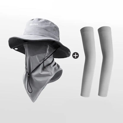 Unisex Sun Protection Hat with Neck Flap