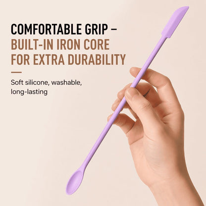 Dual-Ended Flexible Silicone Spatula