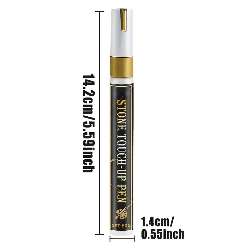 Golden Tombstone Marker Pen for Restoring Faded Grave Inscriptions(2PCS)