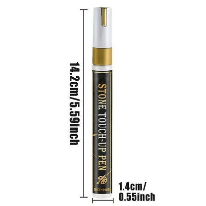 Golden Tombstone Marker Pen for Restoring Faded Grave Inscriptions(2PCS)
