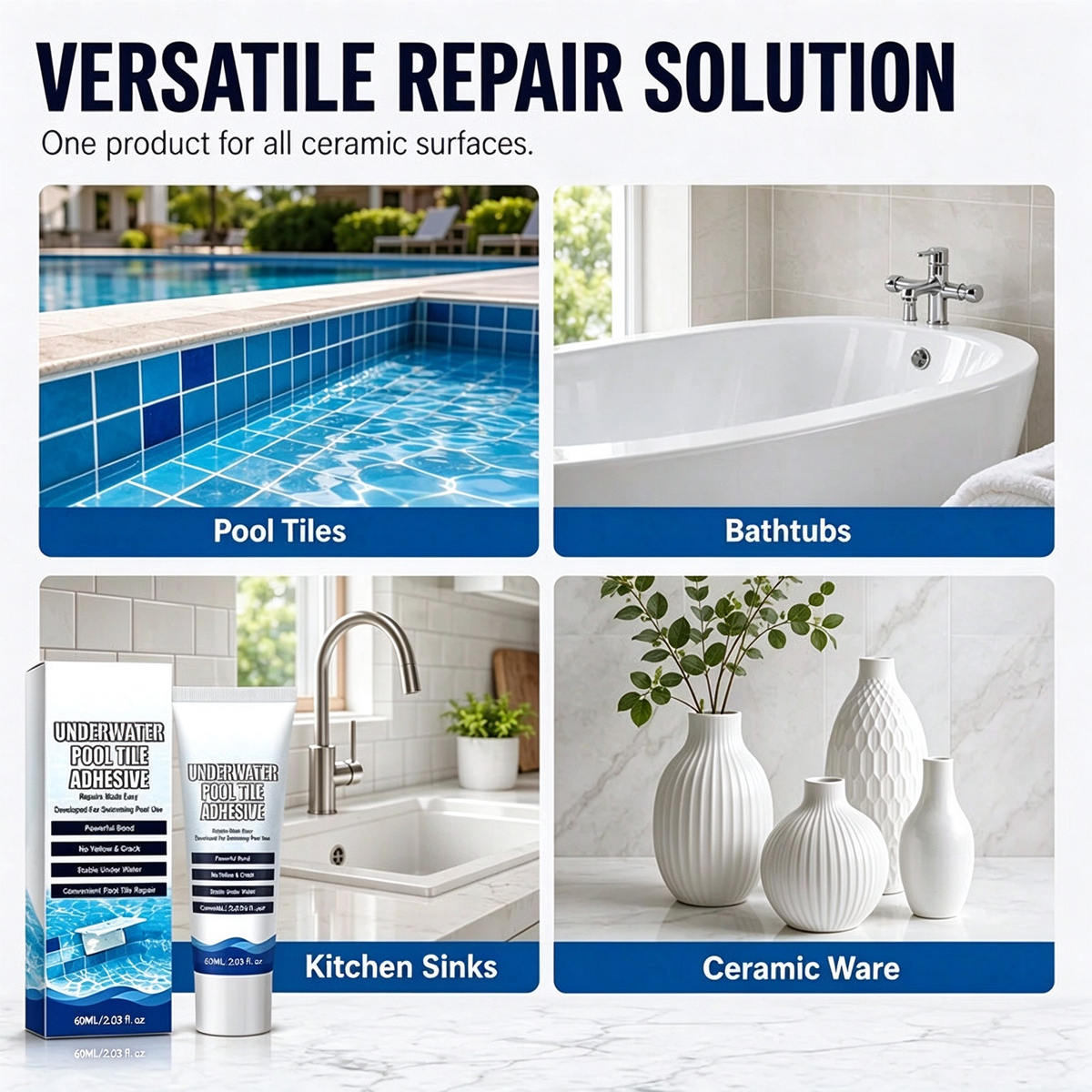 💧 50% OFF! 🔧 High-Strength Underwater Adhesive – For pool tiles & instant repairs ✨