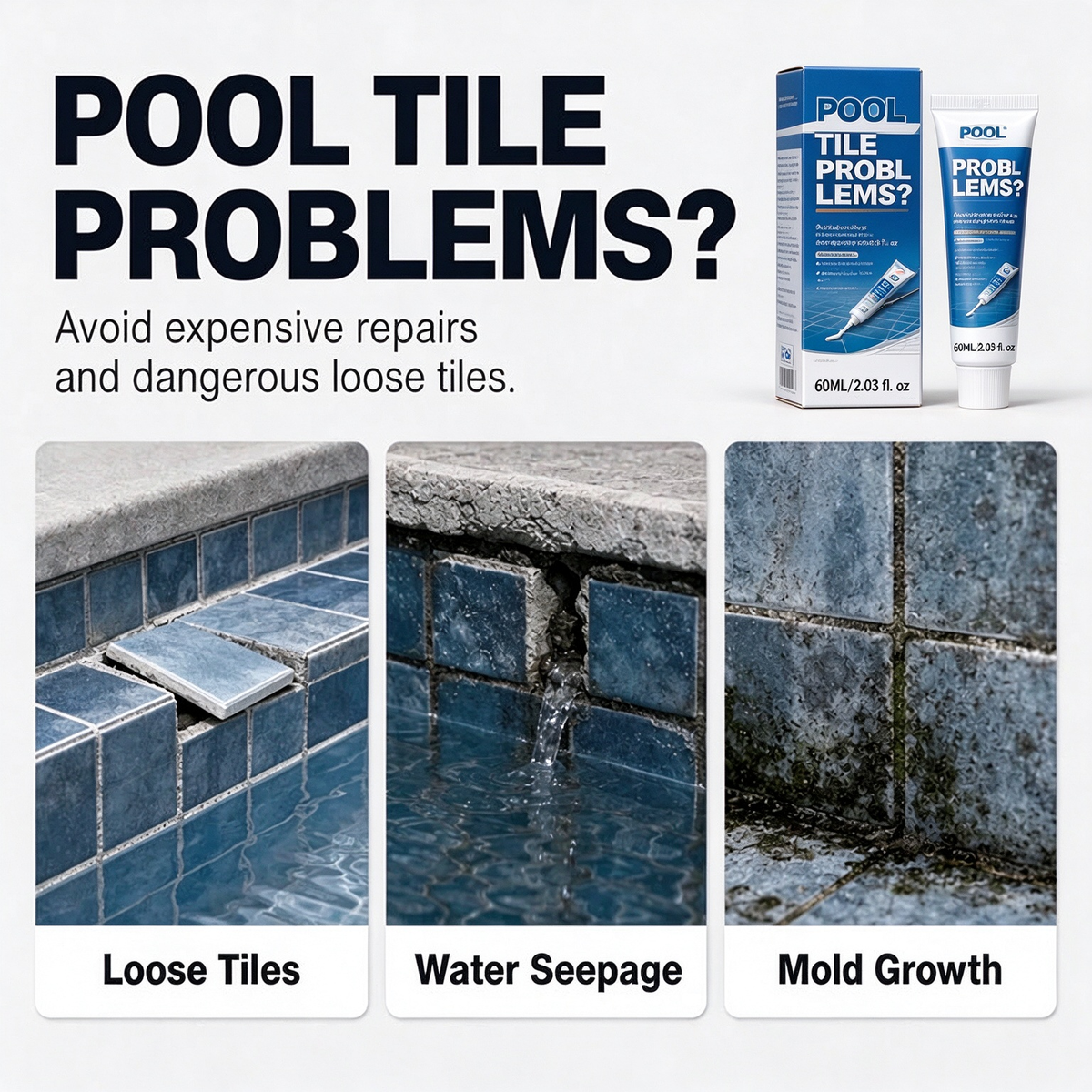 💧 50% OFF! 🔧 High-Strength Underwater Adhesive – For pool tiles & instant repairs ✨