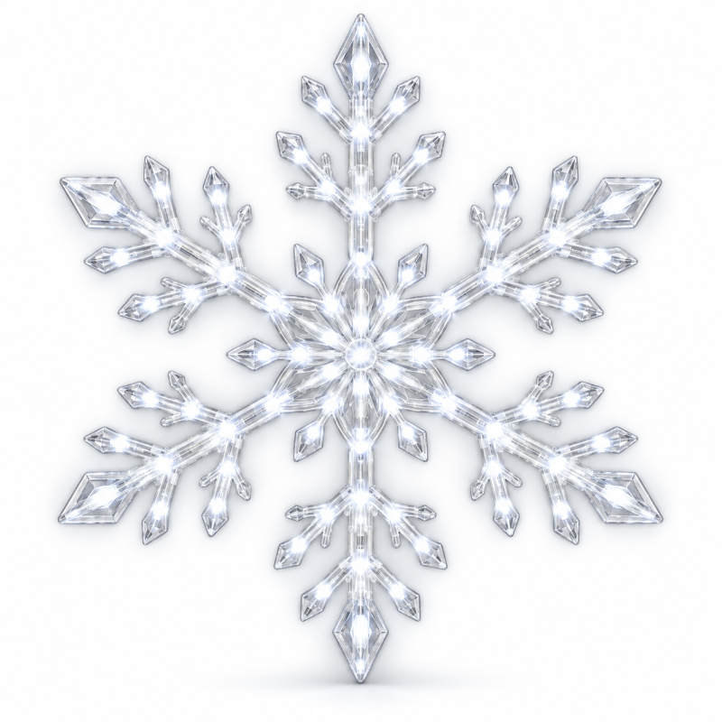 TYIIPRO™ LED Snowflake Wall Lights – Remote-Controlled Christmas Snowflake Decorations for Walls, Windows & Ceilings