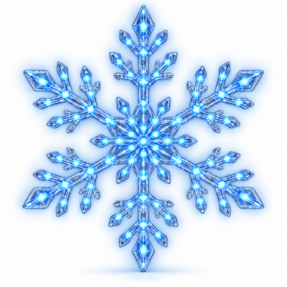 TYIIPRO™ LED Snowflake Wall Lights – Remote-Controlled Christmas Snowflake Decorations for Walls, Windows & Ceilings