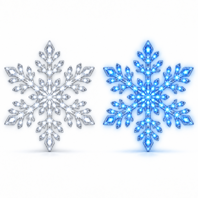 TYIIPRO™ LED Snowflake Wall Lights – Remote-Controlled Christmas Snowflake Decorations for Walls, Windows & Ceilings