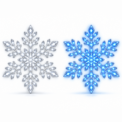 TYIIPRO™ LED Snowflake Wall Lights – Remote-Controlled Christmas Snowflake Decorations for Walls, Windows & Ceilings