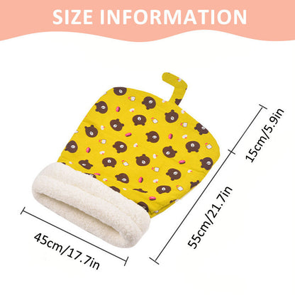 🐱 Plush Self-Warming Pet Sleeping Bag & Cave Bed