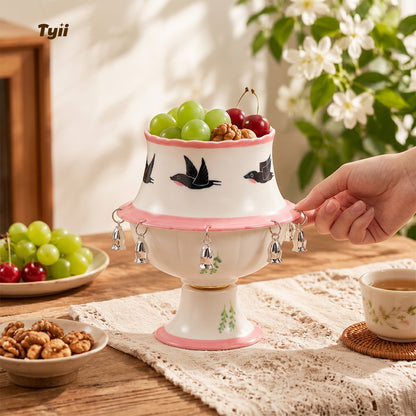 The Oriental Charm: Hand-Painted Under-Glaze Rotating Tea Cup with Luxury Gift Box