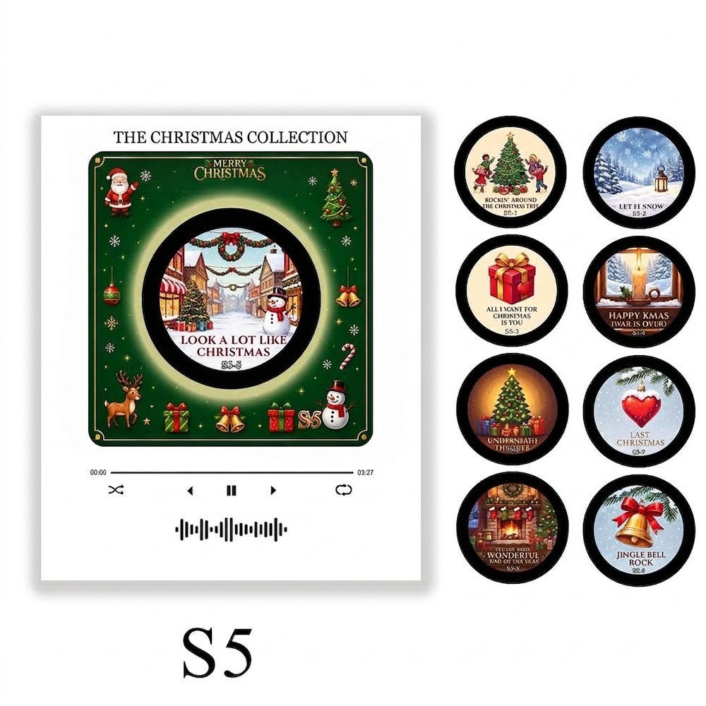 🎄TYII™ Christmas Vinyl Magnetic Music Player