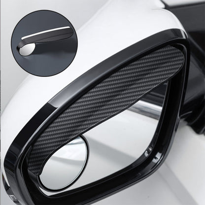 Car Rearview Mirror Rain Visor with 360° Adjustable Blind Spot Round Mirror