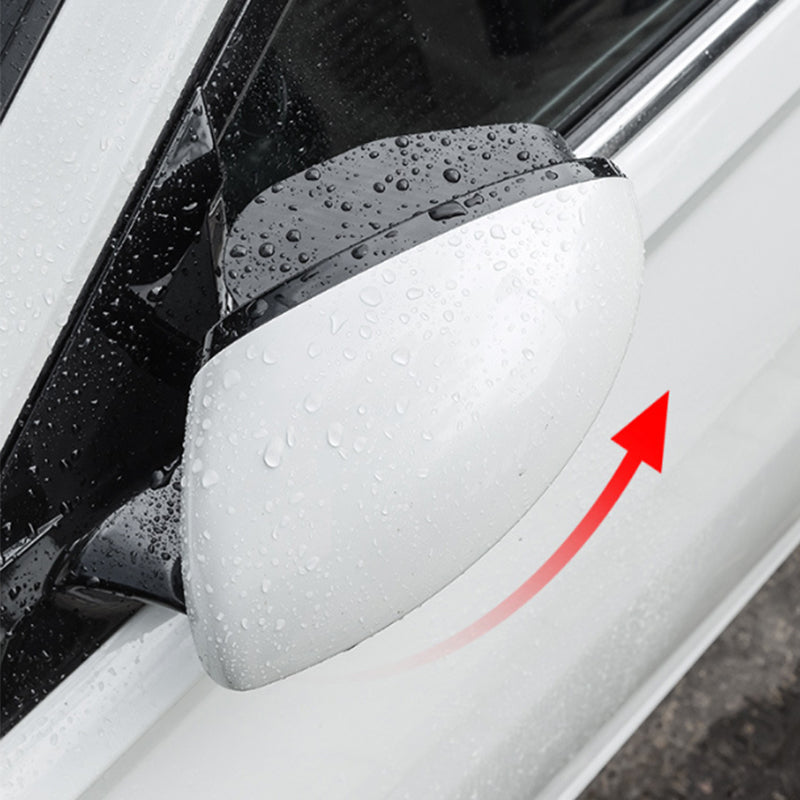 Car Rearview Mirror Rain Visor with 360° Adjustable Blind Spot Round Mirror