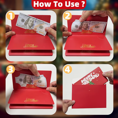 🎄 Fold-Out Christmas Money Gift Card