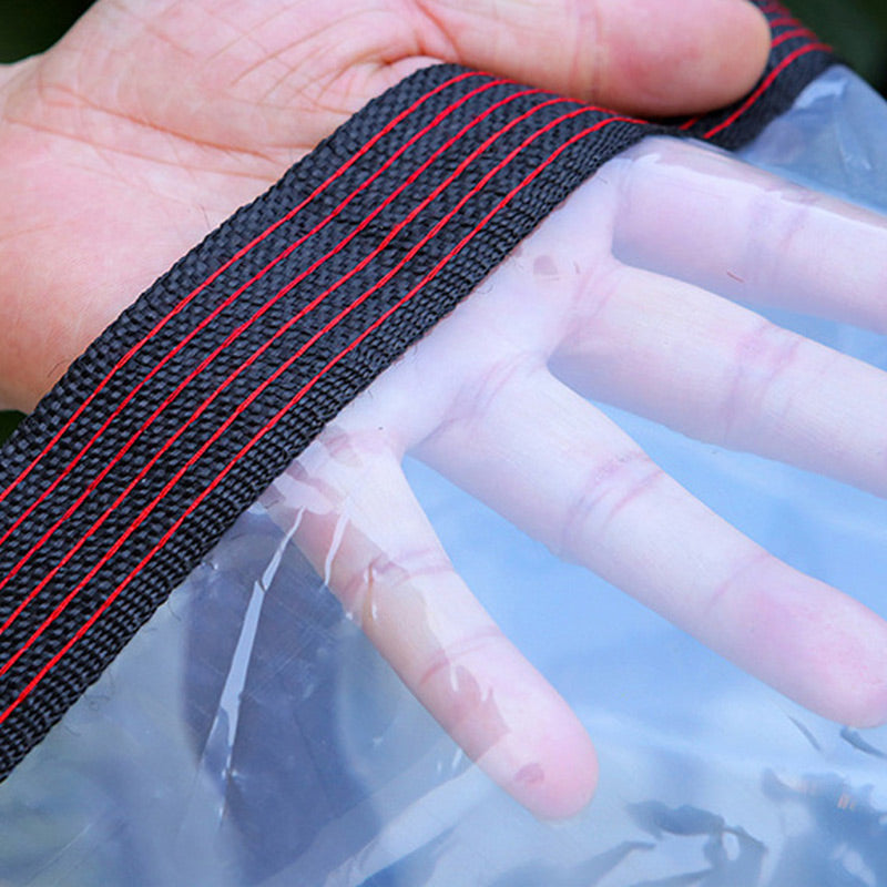 🔥 Heavy-Duty Transparent Tarp – Waterproof, Insulating & UV-Resistant with Aluminum Grommets ⛈️
