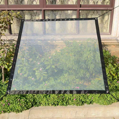 🔥 Heavy-Duty Transparent Tarp – Waterproof, Insulating & UV-Resistant with Aluminum Grommets ⛈️